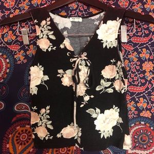 heart and hips floral shirt